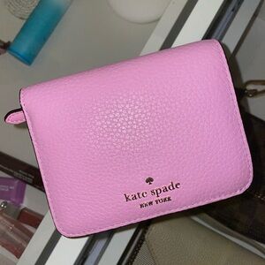 Kate Spade Pink Pebbled Leather Wallet